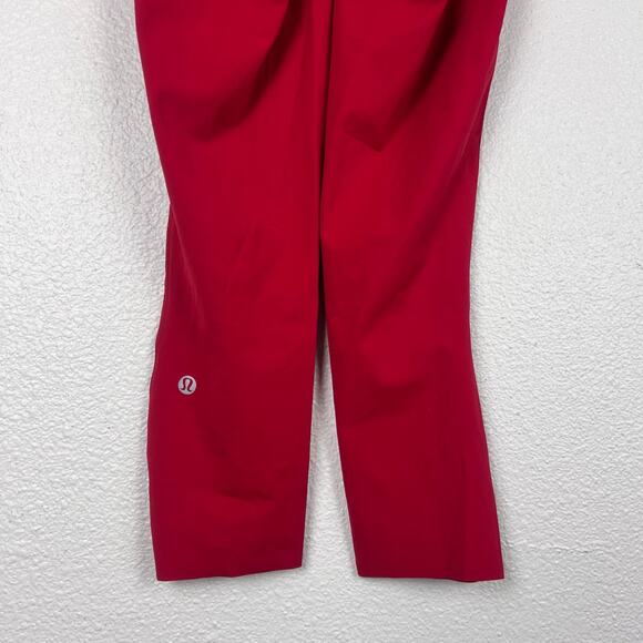 Lululemon Base Pace High Rise Crop 23” NWT Size 6 Red Nulu Running Tight - Picture 5 of 7